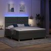 vidaXL Boxspring bed met matras Donkergrijs 180 x 200 cm Stof