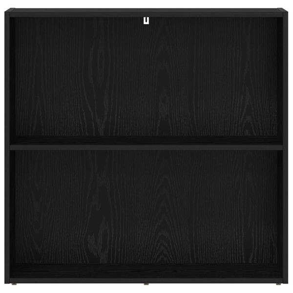 vidaXL Boekenkast Zwart Eiken 60 x 30 x 76.5 cm Bewerkt hout