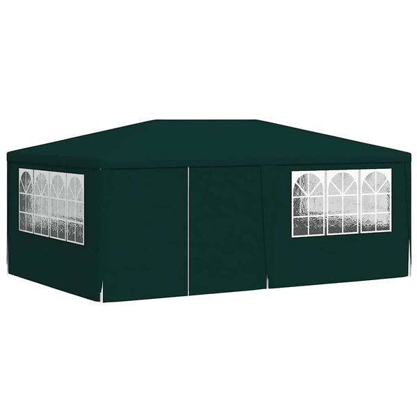 vidaXL Partytent met zijwanden professioneel 90 g/m&sup2; 4x6 m groen