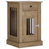vidaXL Hond Bench Meubel Artisanaal eiken 50 x 47,5 x 80 cm