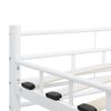 vidaXL Bedframe metaal wit 200x200 cm