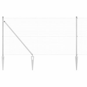 vidaXL Gecombineerd draadhek met spikes 50 x 1 m (B x H)