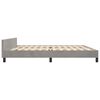 vidaXL Bedframe zonder matras 200x200 cm fluweel lichtgrijs