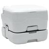 vidaXL Camping Toilet Grijs en Wit 41,5 x 36,5 x 30 cm Polyetheen