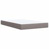 vidaXL Boxspring met matras stof taupe 120x190 cm