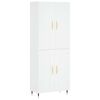 vidaXL Hoge kast 69,5x34x180 cm bewerkt hout wit