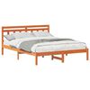 vidaXL Bedframe Bruin 140 x 200 cm Massief grenenhout