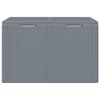 vidaXL Tuinbox 180 L PP rattan grijs