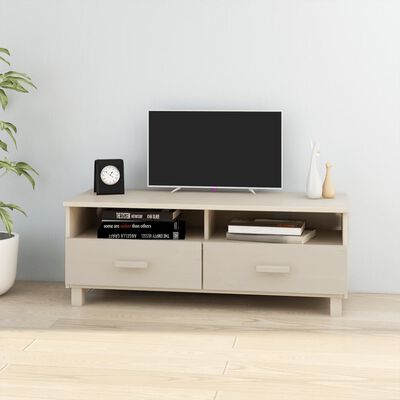 vidaXL Tv-meubel HAMAR 106x40x40 cm massief grenenhout honingbruin