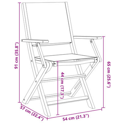 vidaXL Tuinstoelen 2 st massief acaciahout en stof taupe