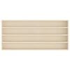 vidaXL Muurdisplaykast met plank Beige 80 x 8,5 x 36 cm Bewerkt hout