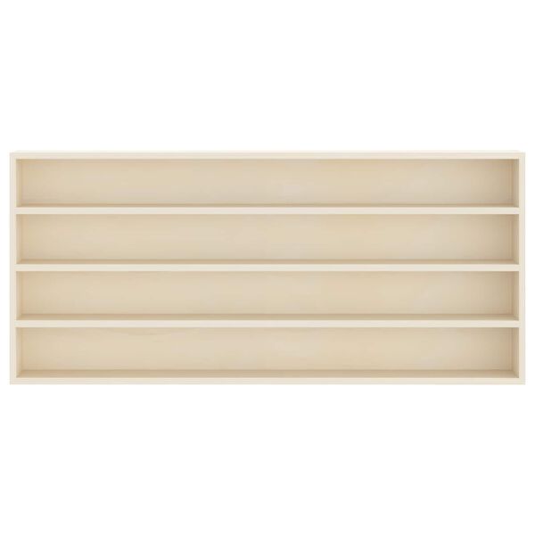 vidaXL Muurdisplaykast met plank Beige 80 x 8,5 x 36 cm Bewerkt hout