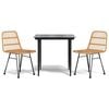 vidaXL 3-delige Tuinset poly rattan