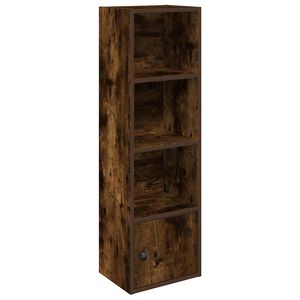 vidaXL Boekenkast 31x24x102 cm bewerkt hout gerookt eikenkleurig