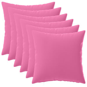 vidaXL Kussen 6 st HEERLEN Roze 30 x 30 cm Polyester