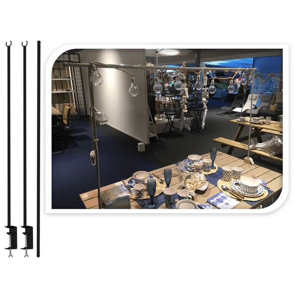 ProGarden Tafelklem metaal zwart