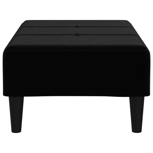 vidaXL Voetenbank 78x56x32 cm fluweel zwart