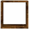vidaXL Wandrekken kubus 2 st 30x15x30 cm gerookt eiken