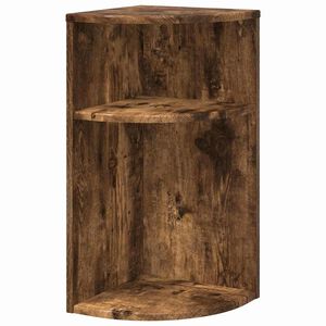 vidaXL Bijzettafel Gerookt eiken 29,6 x 29,6 x 60 cm Bewerkt hout