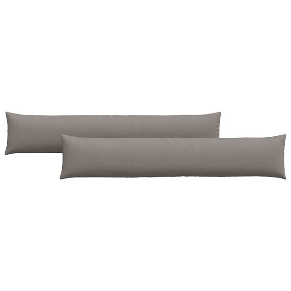 vidaXL Sofa Kussens 2 pcs Taupe 200 x 40 cm Stof