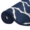 vidaXL Buitenkleed omkeerbaar 80x150 cm marineblauw en wit