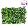 &nbsp;vidaXL Hek met kunstbladeren&nbsp;24 st 40x60 cm groen