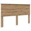 vidaXL Hoofdbord Artisan Eiken Bewerkt hout