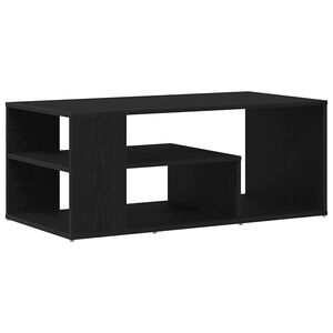 vidaXL Salontafel Zwart Eiken 100 x 50 x 40 cm Bewerkt hout