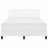 vidaXL Boxspringbed met matras Wit 160 x 200 cm Kunstleer