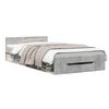 vidaXL Bedframe met opslag Betongrijs 80 x 200 cm Bewerkt hout