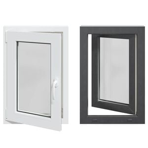 vidaXL Kleur binnenkant kelderraam Wit RISOR 50 x 75 cm