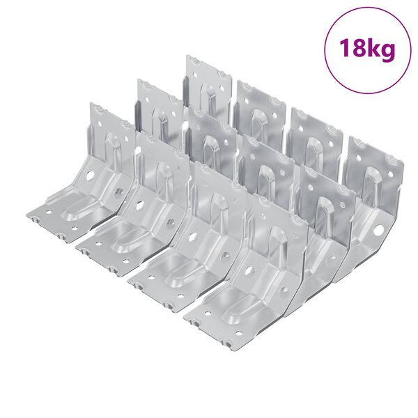 vidaXL Beugel 212 pcs Verzinkt 106 x 55 x 1,5mm Staal