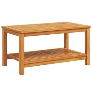 vidaXL Bijzettafel Olie naturel 90 x 50 x 45 cm Massief Acaciahout