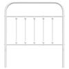 vidaXL Vervangend hoofdbord metaal wit 80 cm
