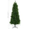 vidaXL Kunstkerstboom met verlichting en kerstballen 240 cm groen
