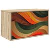 vidaXL Wandgemonteerd tv-meubel BONN 69 x 33 x 40 cm Sonoma Eiken