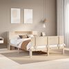 vidaXL Bed met boekenkast zonder matras massief grenenhout 120x190 cm