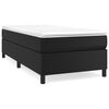 vidaXL Boxspring bed kunstleer zwart 80x200 cm