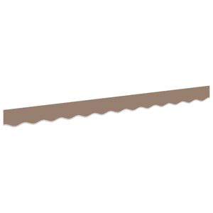 vidaXL Vervangende markies volant Taupe 236 x 20 cm Polyester