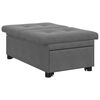 vidaXL Uittrekbare Sofa Bed Donkergrijs 194 x 67 x 82 cm Microvezel