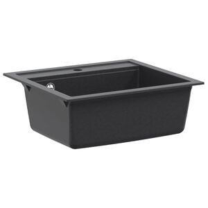 vidaXL Enkele spoelbak Graniet 60 x 51 x 30.5 cm Grafiet