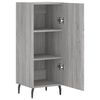 vidaXL Dressoir 34,5x34x90 cm bewerkt hout grijs sonoma eikenkleurig