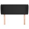 vidaXL Hoofdbord met randen 93x23x78/88 cm kunstleer zwart
