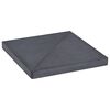 vidaXL Parasolvoetplaat vierkant 15 kg graniet zwart