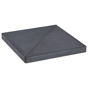 vidaXL Parasolvoetplaat vierkant 15 kg graniet zwart