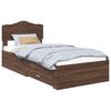 vidaXL Bedframe met lade Bruin Eiken 70 x 190 cm Bewerkt hout