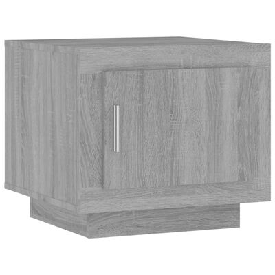 vidaXL Salontafel 51x50x45 cm bewerkt hout grijs sonoma eikenkleurig