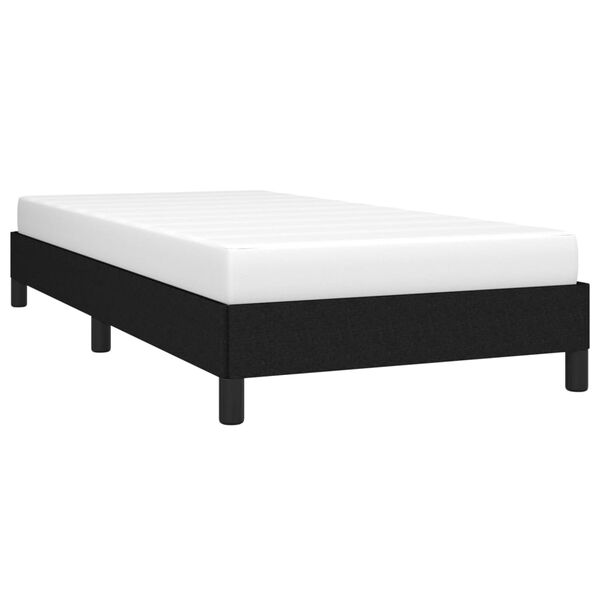 vidaXL Bedframe zonder matras 100x200 cm stof zwart