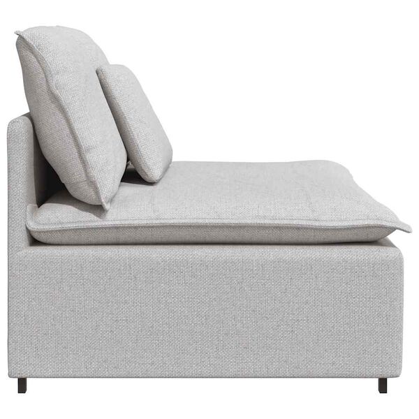 vidaXL Modulaire bank middenmodule met kussens 100 cm wolk grijs