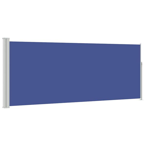 vidaXL Windscherm uittrekbaar 120x300 cm blauw